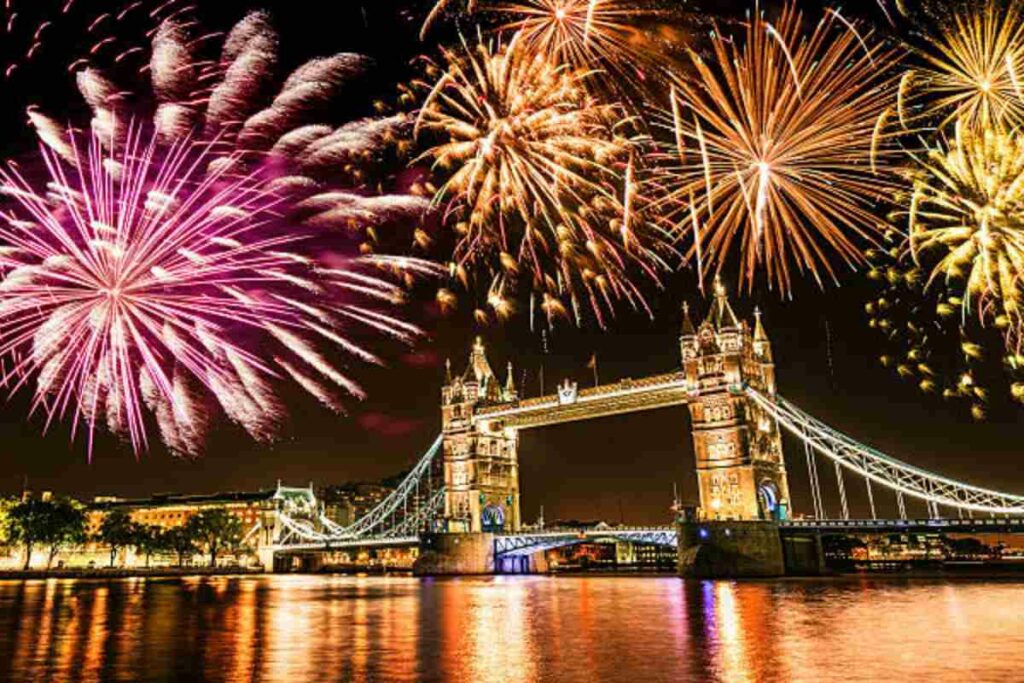 New Year Fireworks in London