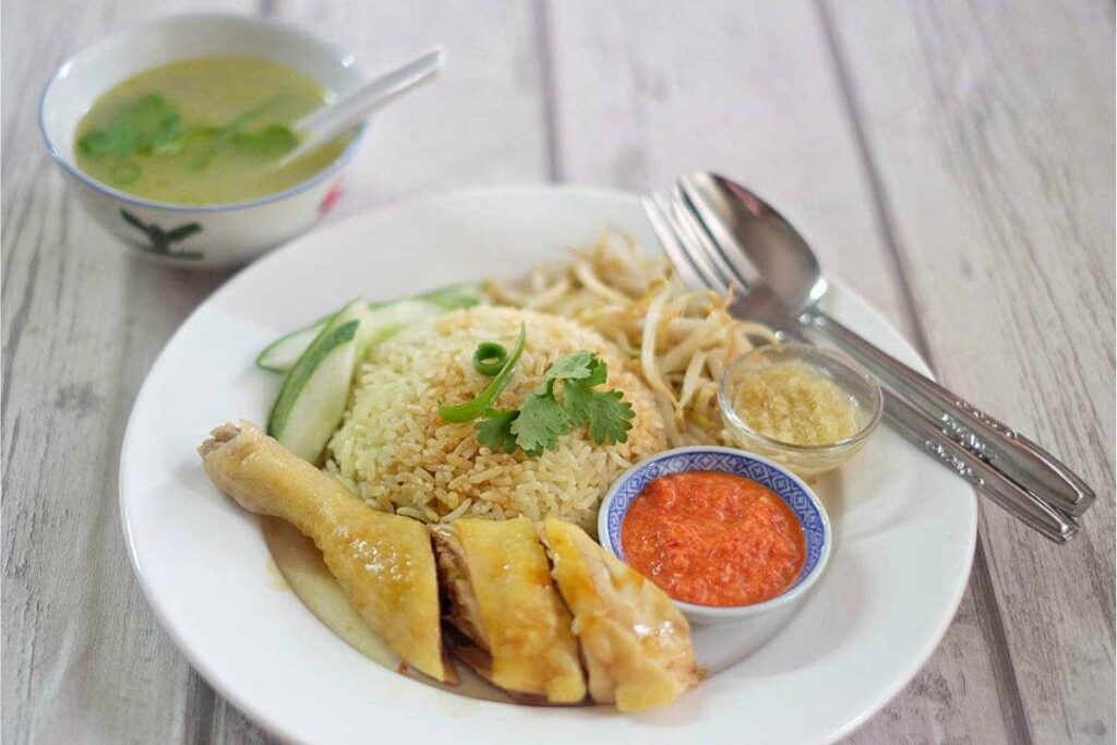 Malaysian Hainanese Chicken Rice In London