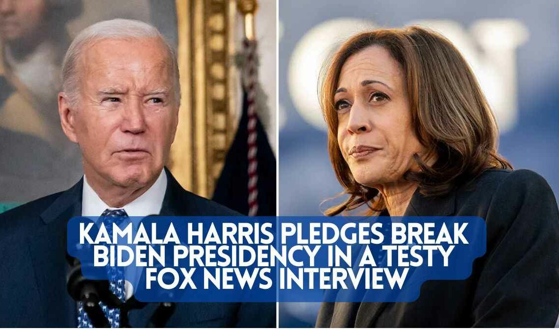 Kamala Harris Vows Break from Biden